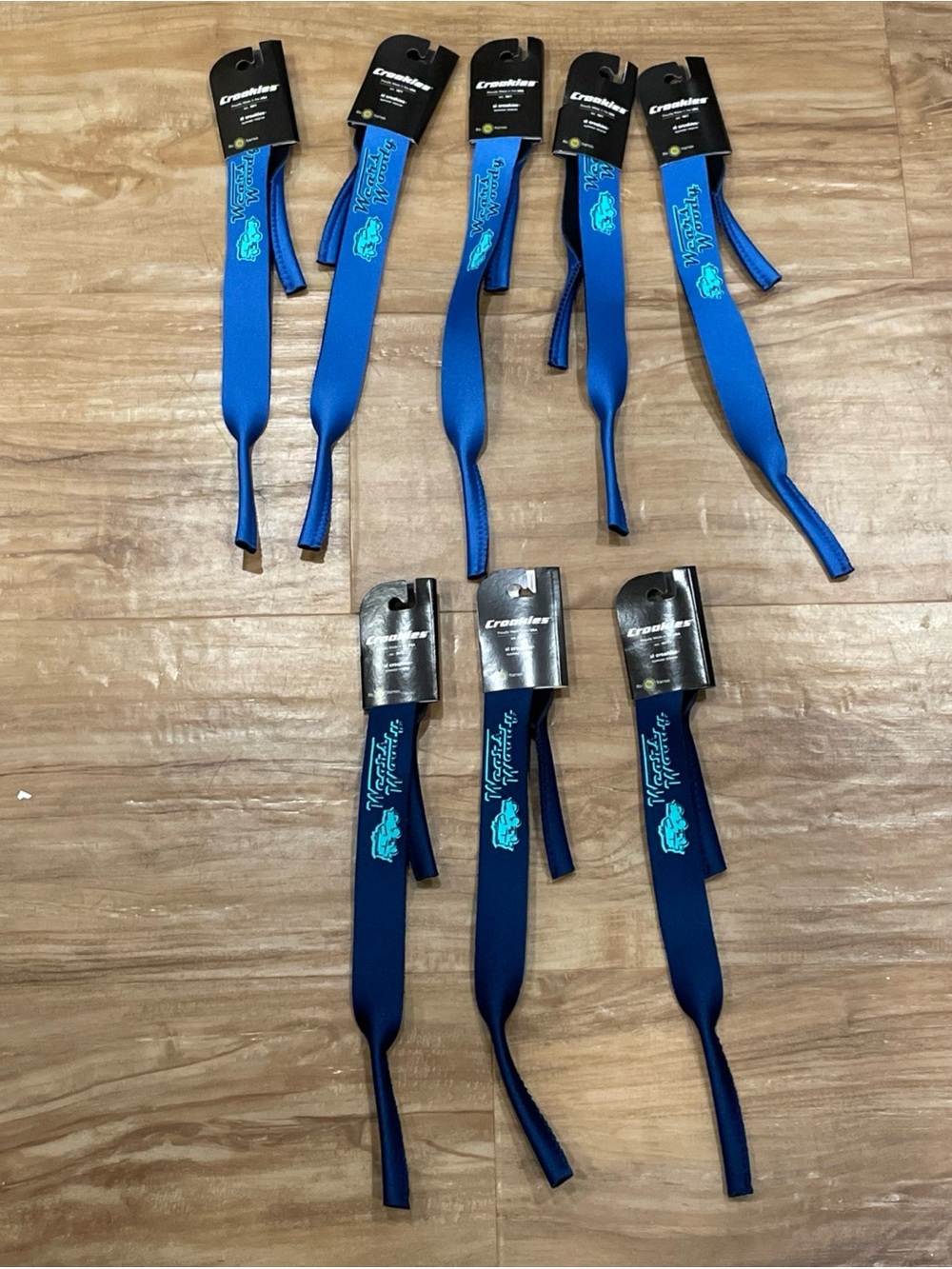 CROAKIES Original Eyewear Sunglasses Retainer, navy or royal. (Sold separately)